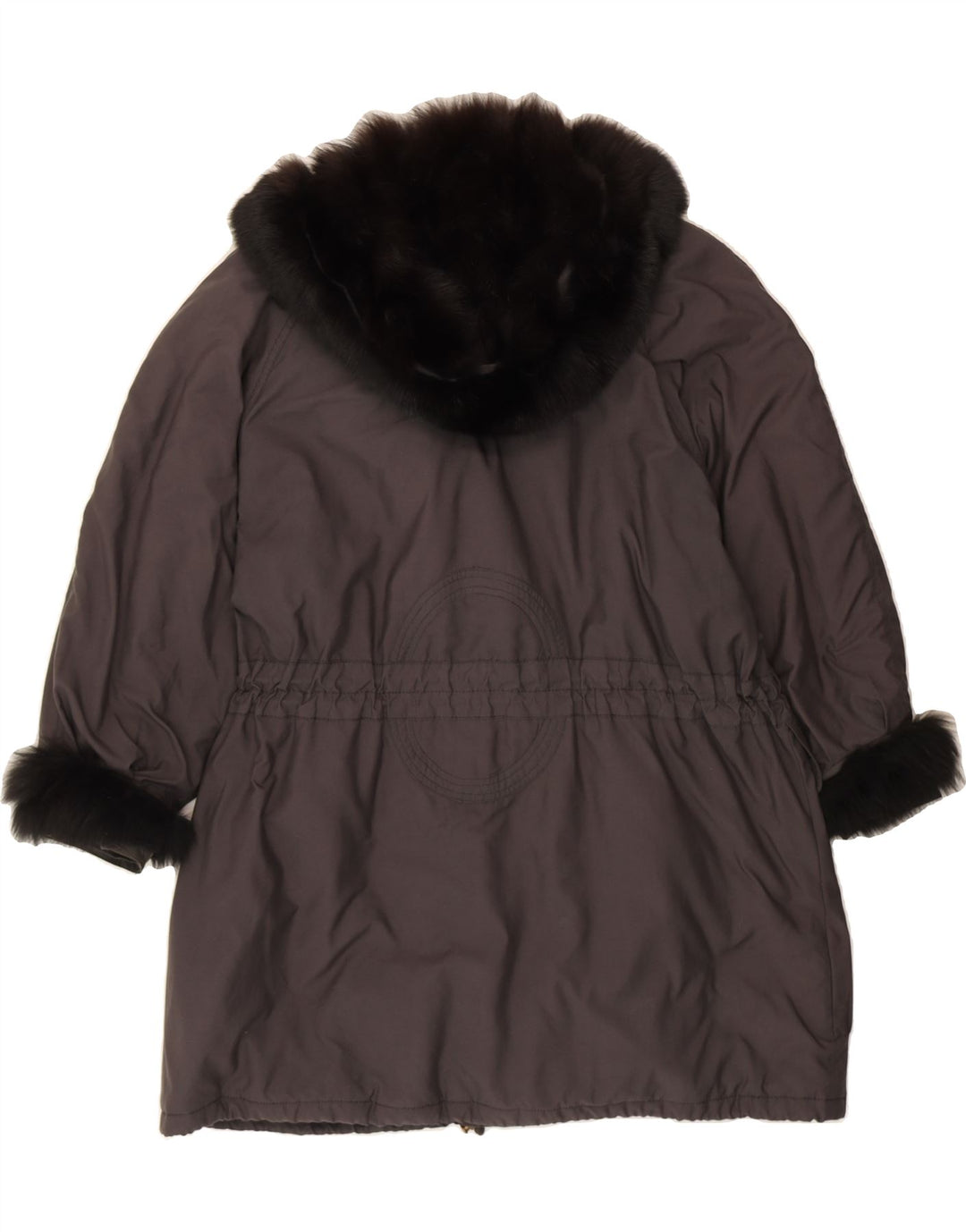 MADELEINE Womens Hooded Windbreaker Coat UK 20 2XL Grey Polyester Vintage Madeleine and Second-Hand Madeleine from Messina Hembry 