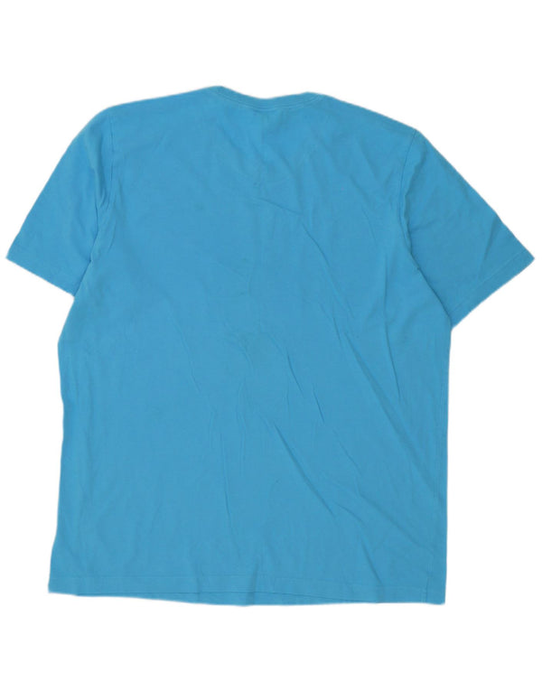 Adidas Mens Graphic T-Shirt Top XL Blue Cotton