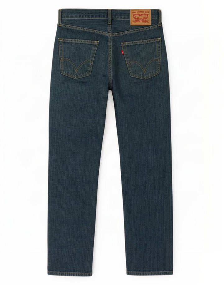 Levi's muške 751 ravne traperice W30 L32 plavi pamuk