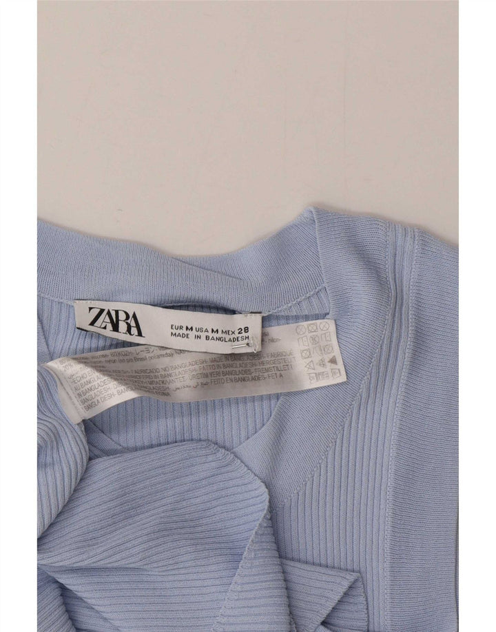 Zara ženski prsluk UK 12 Srednje plava viskoza