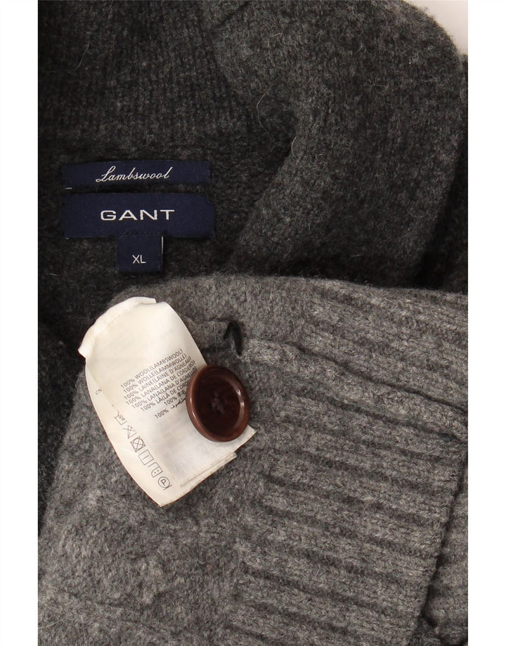 GANT Womens Cardigan Sweater UK 18 XL Grey Wool