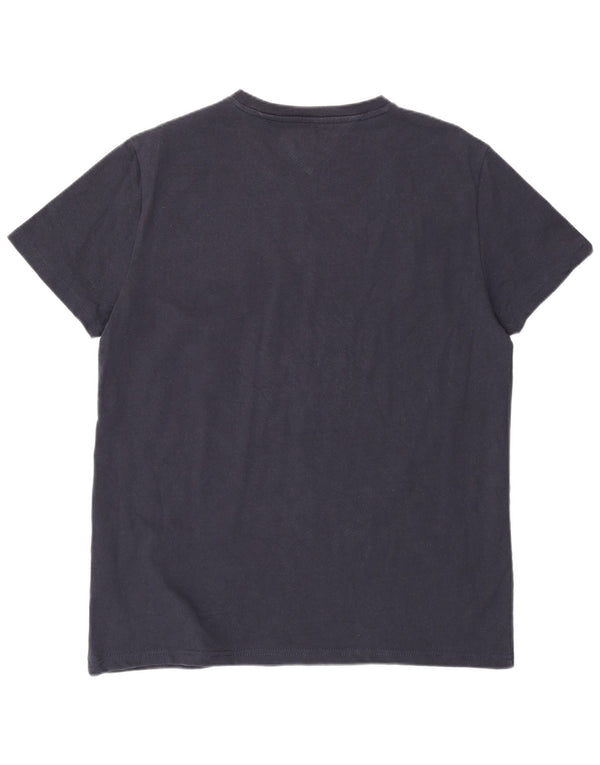 Tommy Hilfiger Ženska obična majica kratkih rukava UK 18 XL tamnoplavi pamuk