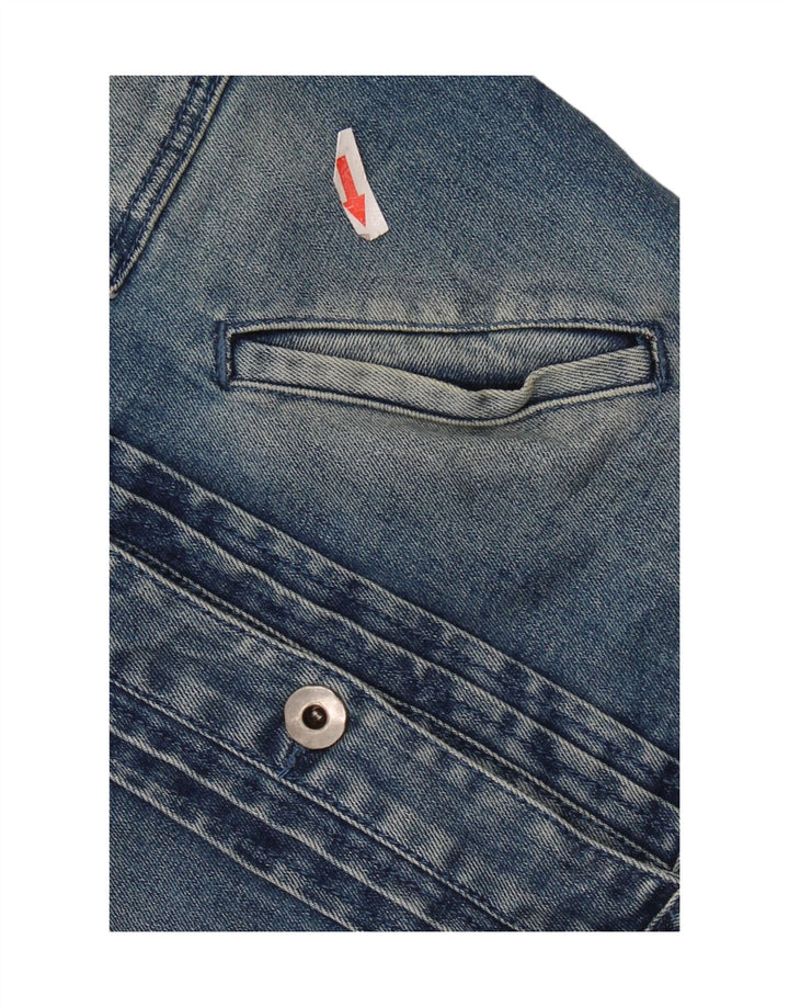 Vintage ženska crop traper jakna IT 40 Small Blue Cotton