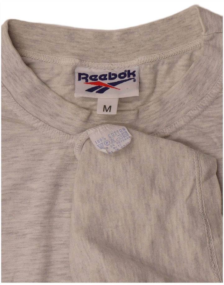 Reebok muška majica kratkih rukava s grafičkim motivima, srednje sivi flekasti pamuk