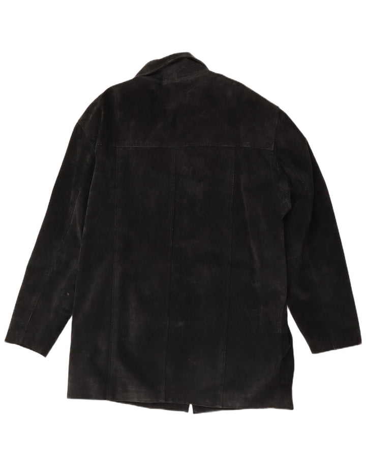 Ben Sherman muška vjetrovka od brušene kože UK 38 srednje crna koža