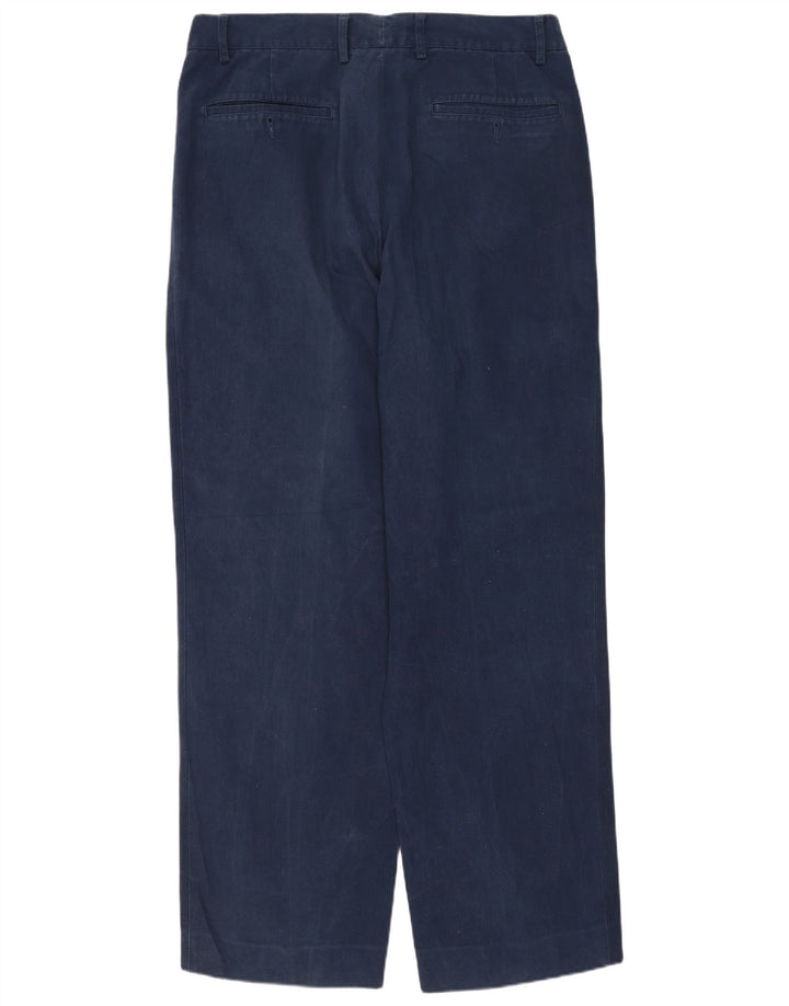 MISSONI muške hlače s štipaljkama IT 48 srednje W30 L30 tamnoplavi pamuk