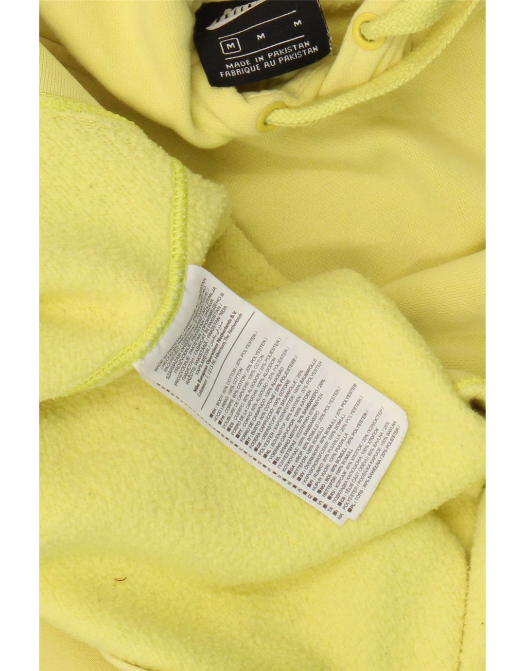 Nike muška majica s kapuljačom Srednje žuti pamuk