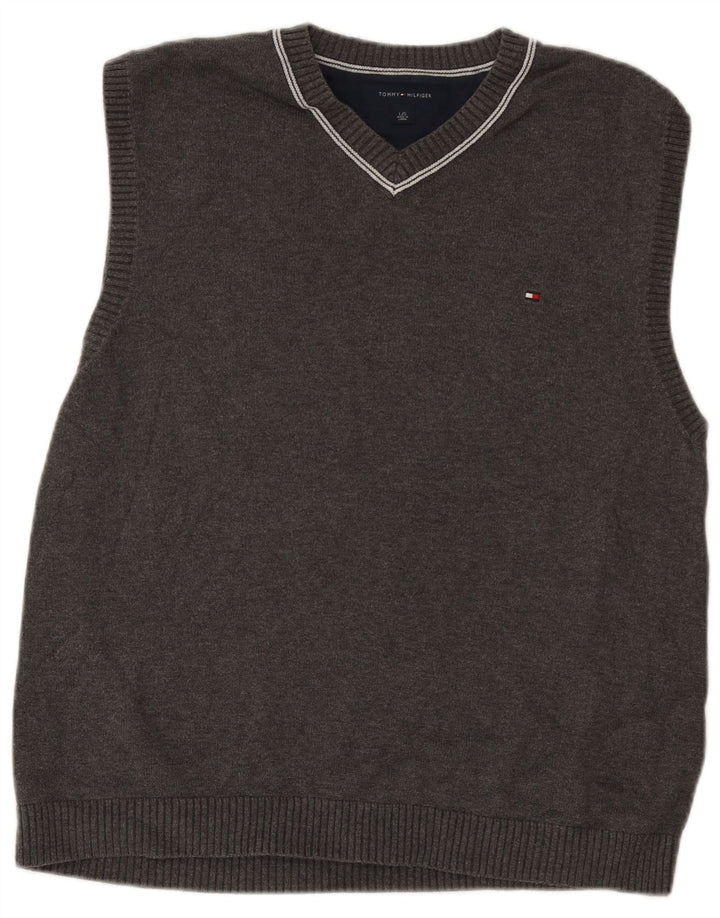 Tommy Hilfiger muški prsluk bez rukava Veliki sivi pamuk