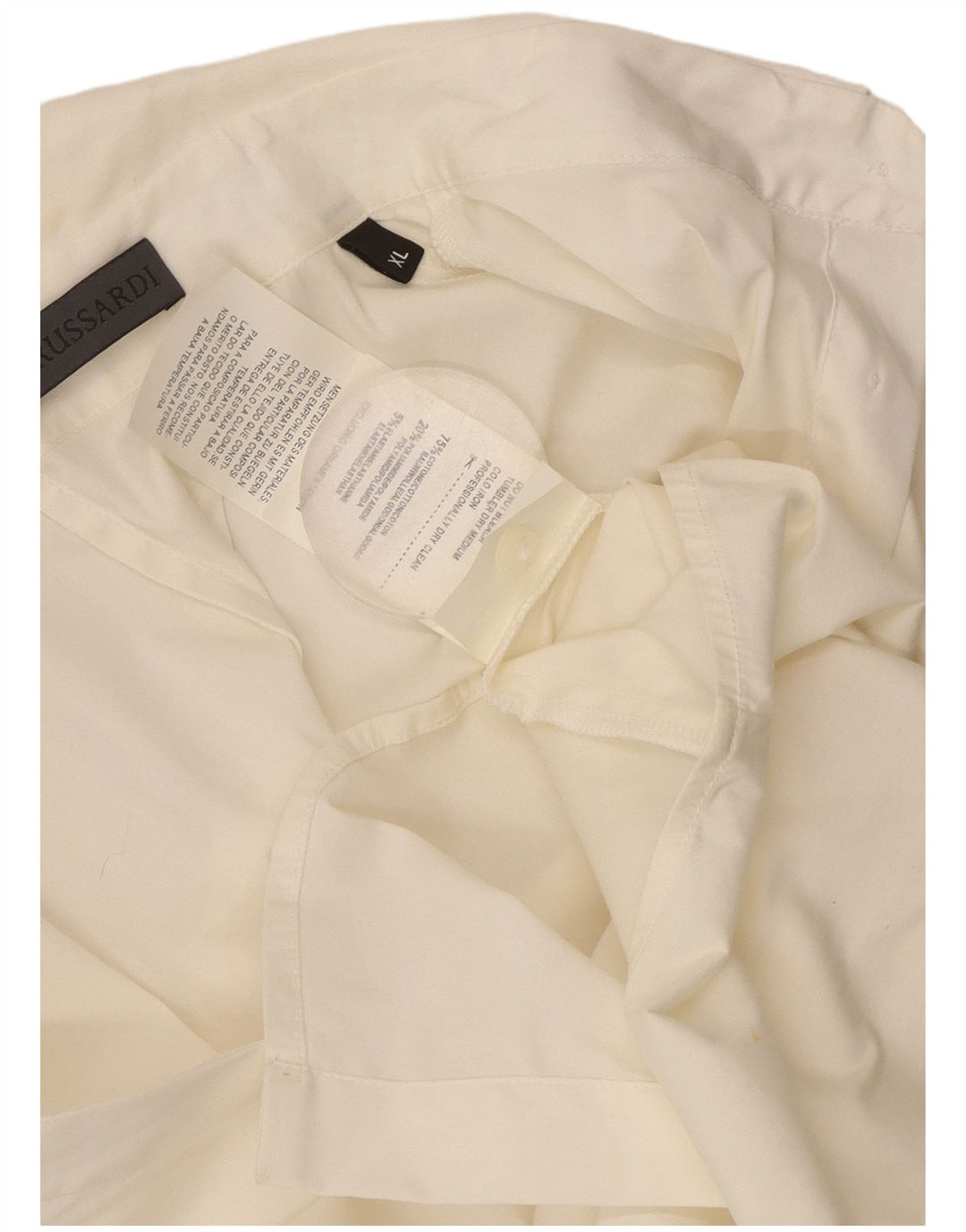 TRUSSARDI ženska košulja bez rukava UK 18 XL bijeli pamuk