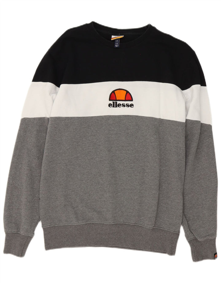 Ellesse muški džemper XL sivi pamuk u boji