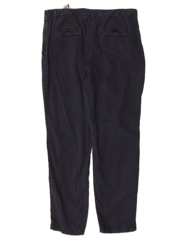 Marks & Spencer ženske obične chino hlače UK 14 velike W34 L28 tamnoplave