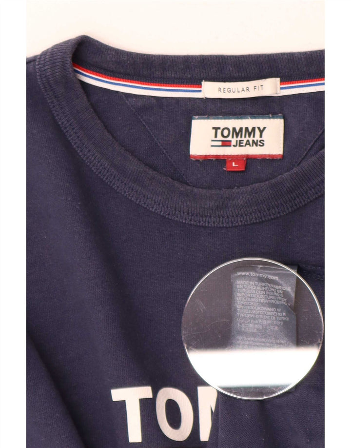 Tommy Hilfiger muška majica s dugim rukavima Regular kroja, velika tamnoplava