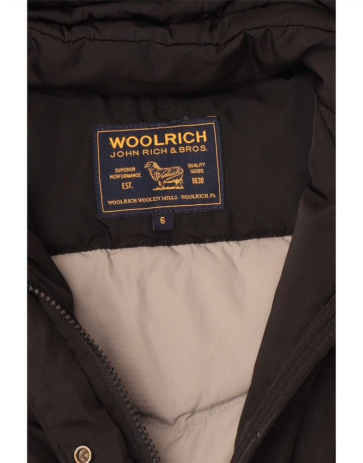 Woolrich Jakna za djevojčice s kapuljačom, podstavljena 5-6 godina, crna