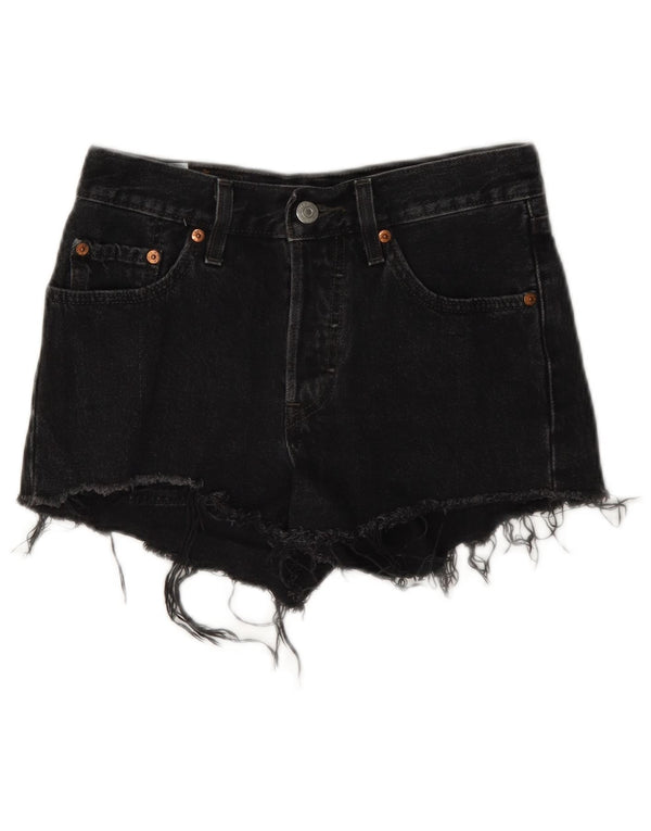 Levi's ženske 501 traper kratke hlače W24 XS sivi pamuk