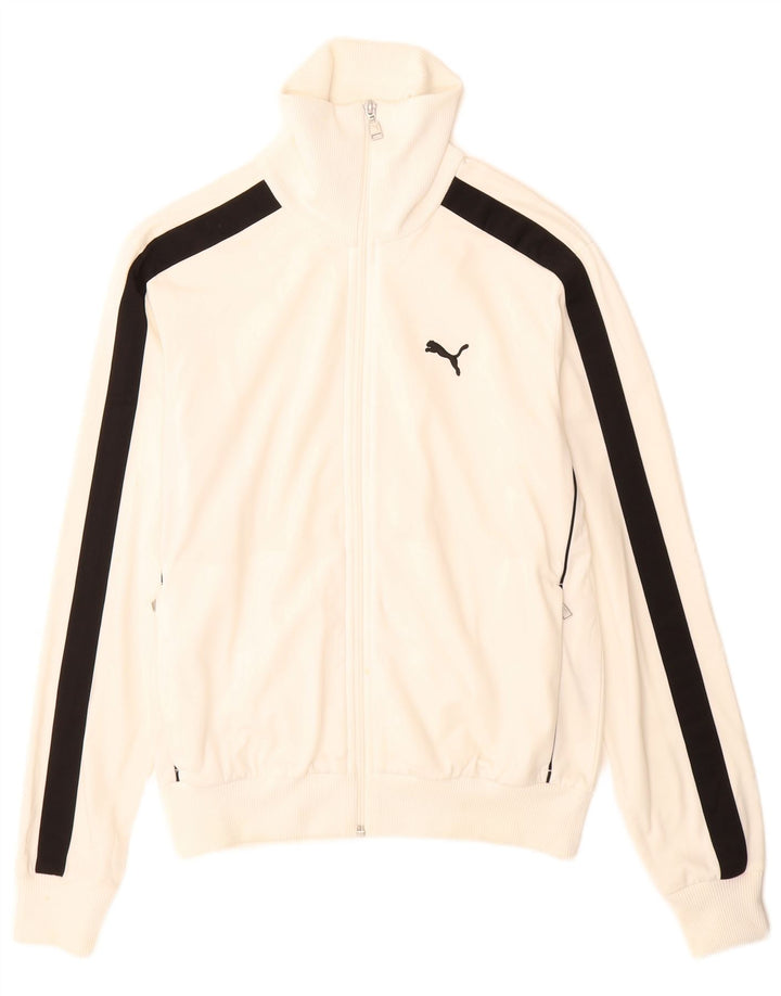 Puma muška gornja jakna trenirke Mala bijela poliesterska boja