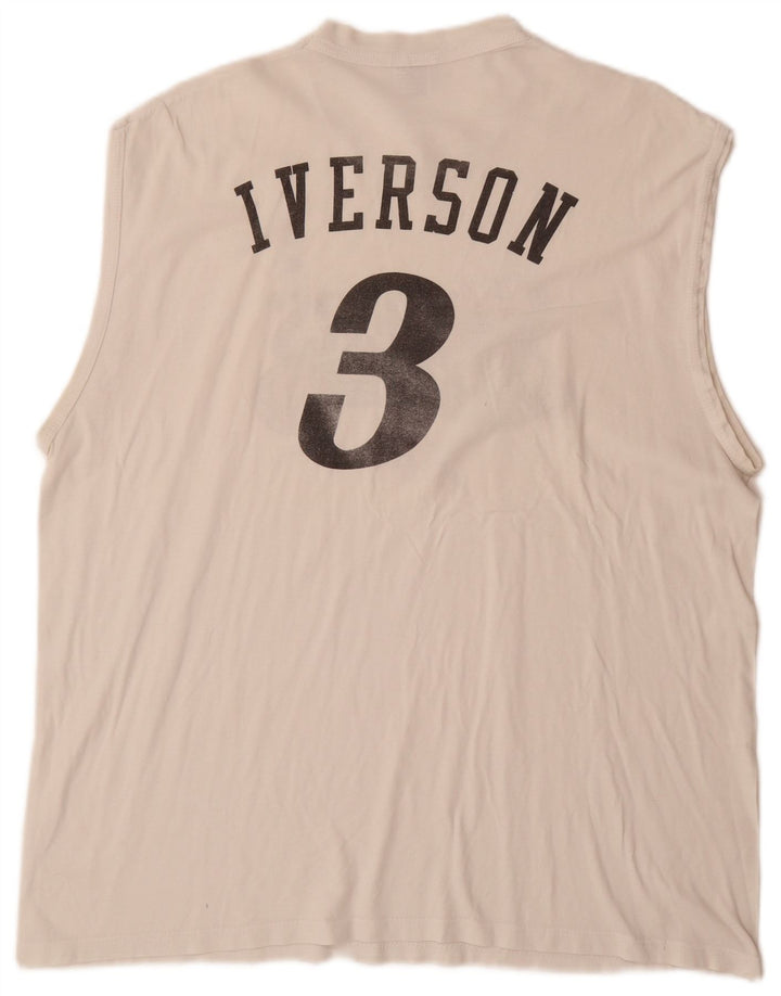CHAMPION Muški top prsluk Allen Iverson Philadelphia Graphic 2XL Off White