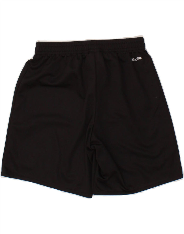ADIDAS Boys Climalite Sport Shorts 9-10 Years Black Polyester Vintage Adidas and Second-Hand Adidas from Messina Hembry 