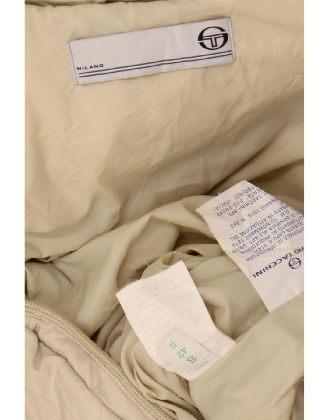 SERGIO TACCHINI Ženska podstavljena jakna s kapuljačom IT 42 srednje bež poliester