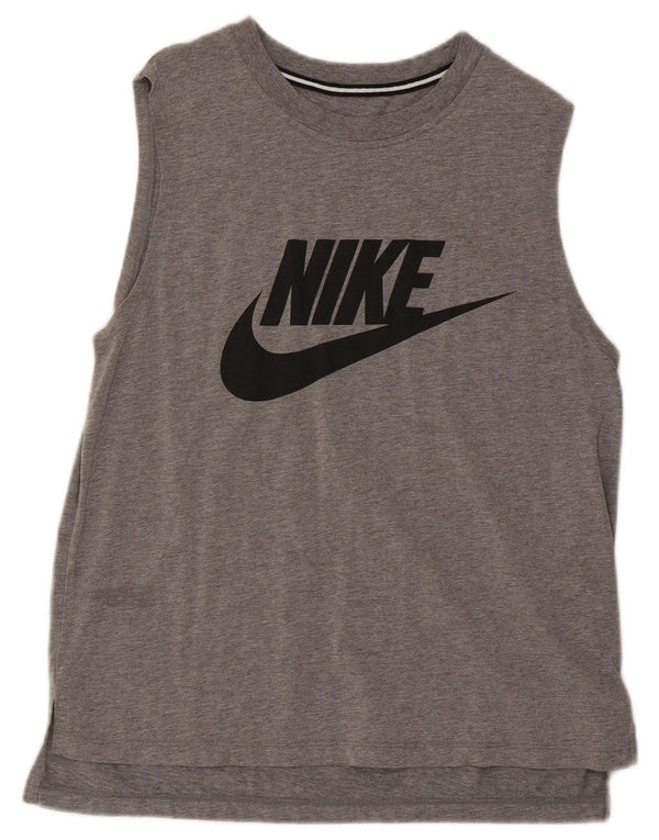 Nike muški grafički prsluk, srednje sivi flekasti pamuk