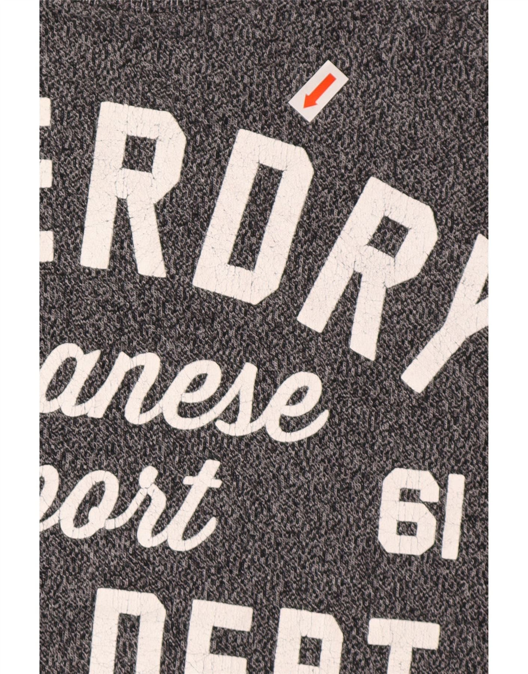 SUPERDRY muška grafička majica kratkih rukava, srednje sivi flekasti pamuk