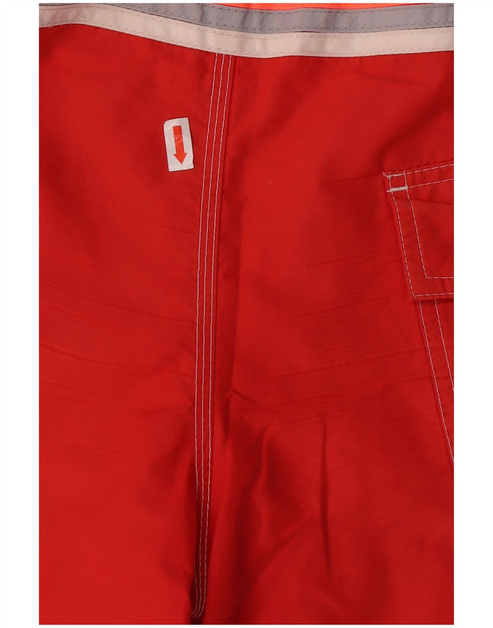 Sundek muške kratke kupaće hlače s grafičkim motivima, veliki crveni najlon