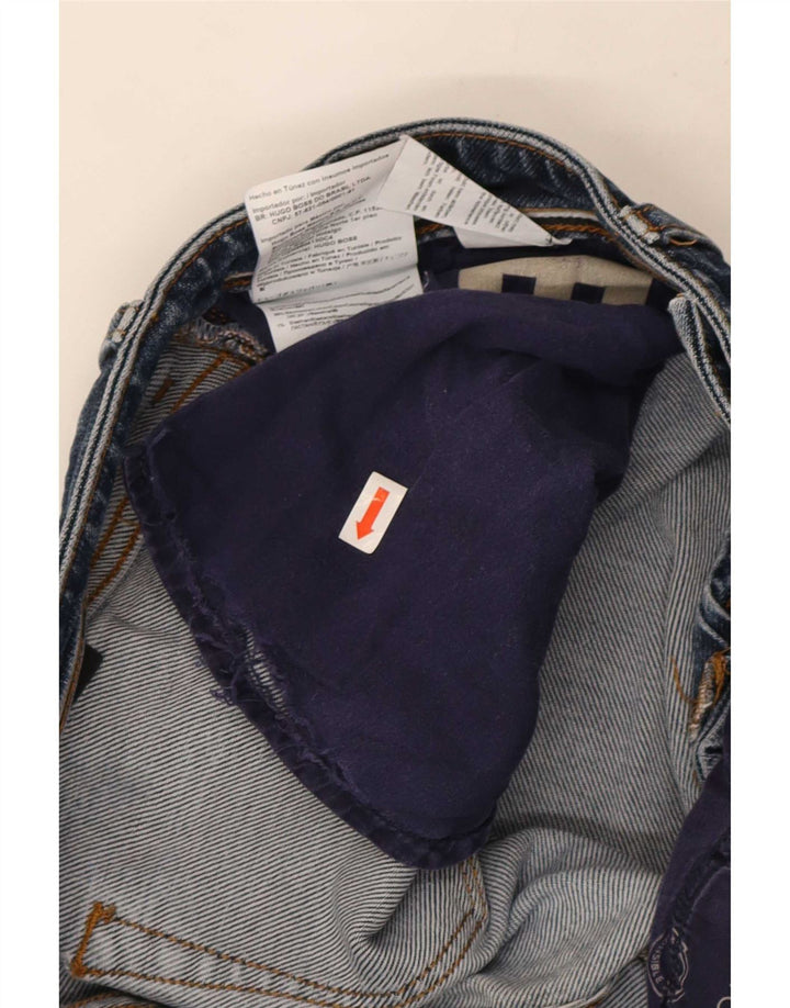 Hugo Boss muške ravne traperice W33 L30 plavi pamuk