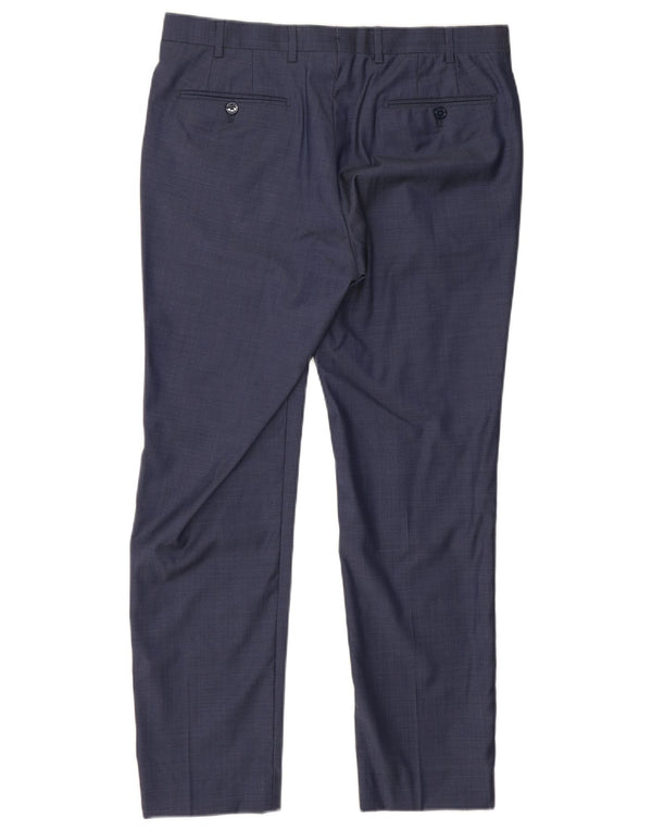 Massimo Dutti Muške uske hlače EU 42 Large W32 L29 Plavi pamuk
