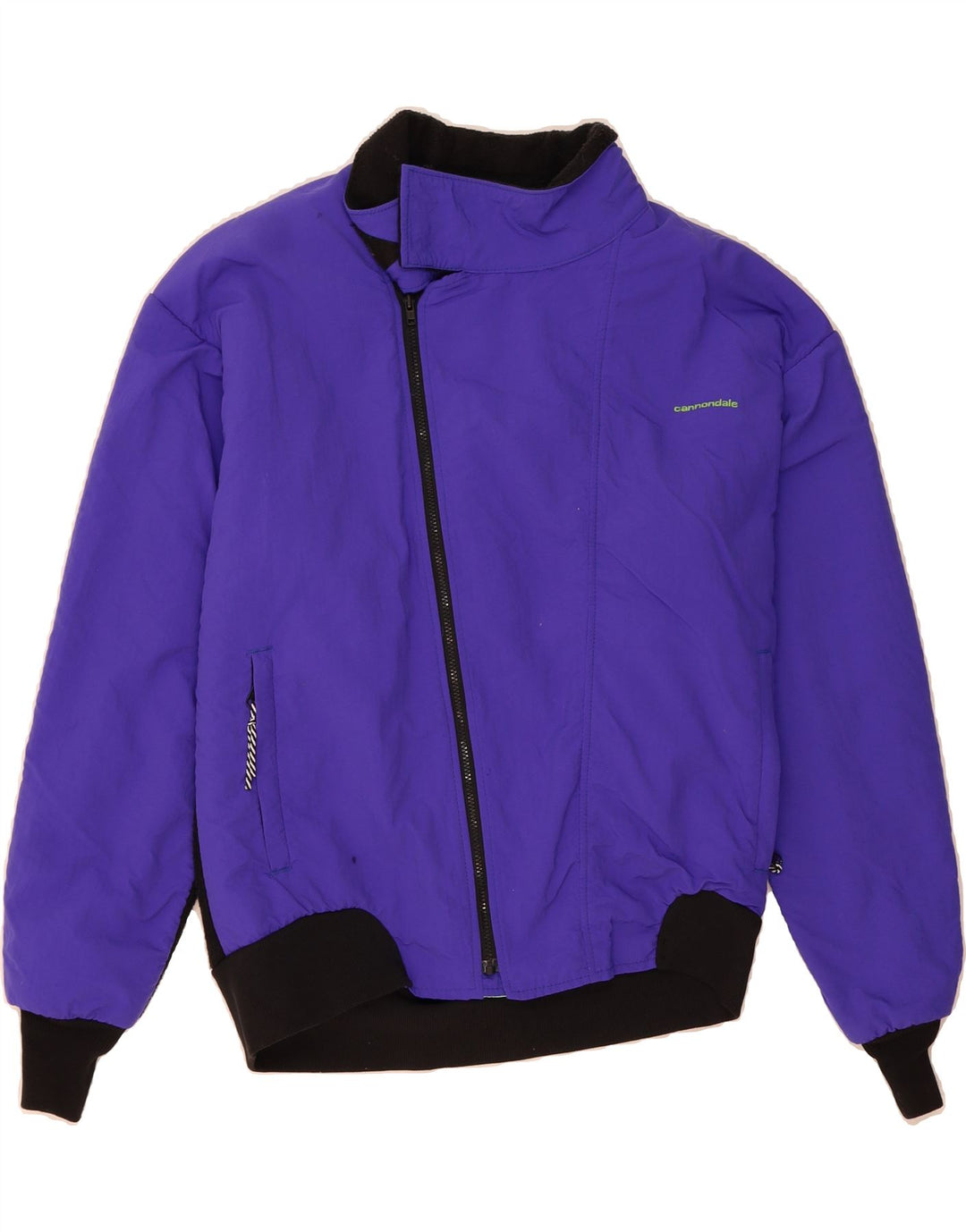 VINTAGE Mens Bomber Jacket Size 40 Large Purple Colourblock Nylon Vintage Vintage and Second-Hand Vintage from Messina Hembry 