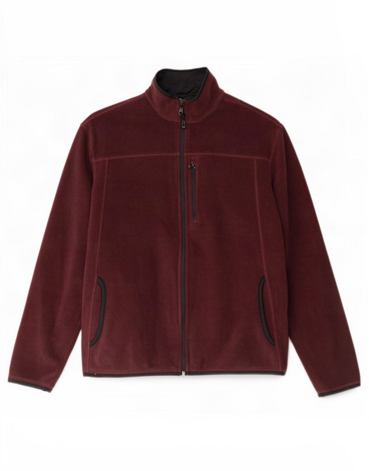 Marks & Spencer muška jakna od flisa UK 40 Large Burgundy Poliester