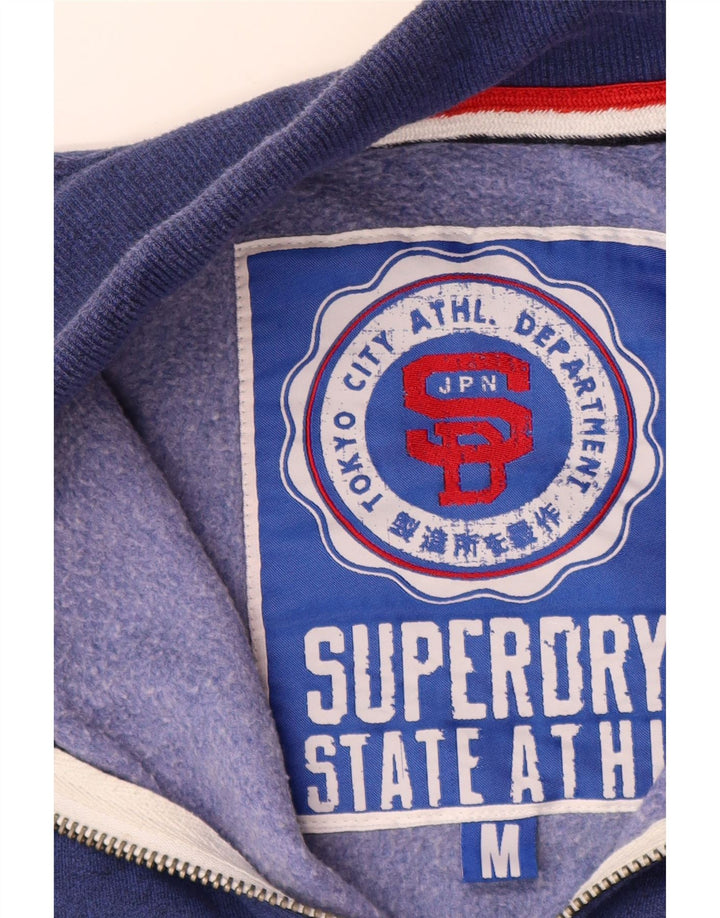 Superdry muška grafička gornja jakna od srednje plave pamučne trenirke