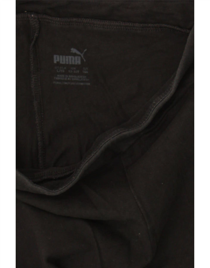 PUMA Girls Graphic Leggings 13-14 Years Black Vintage Puma and Second-Hand Puma from Messina Hembry 