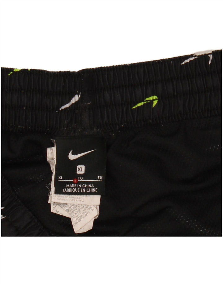 Nike muške grafičke sportske kratke hlače XL crni poliester