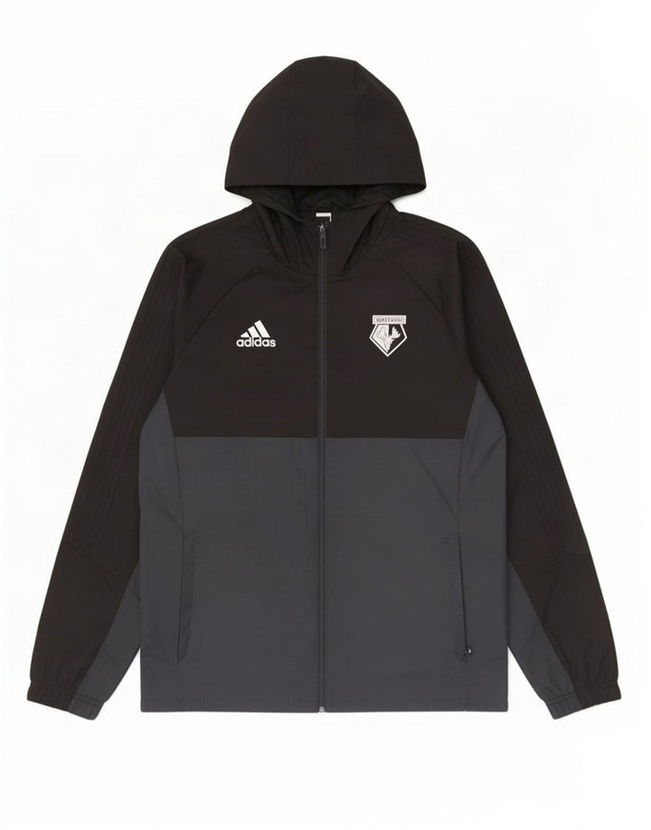 Adidas muška kišna jakna s kapuljačom UK 40 Large Black Colourblock Poliester
