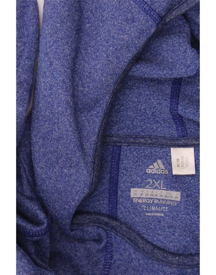 Adidas muška majica s kapuljačom dugih rukava 2XL plava