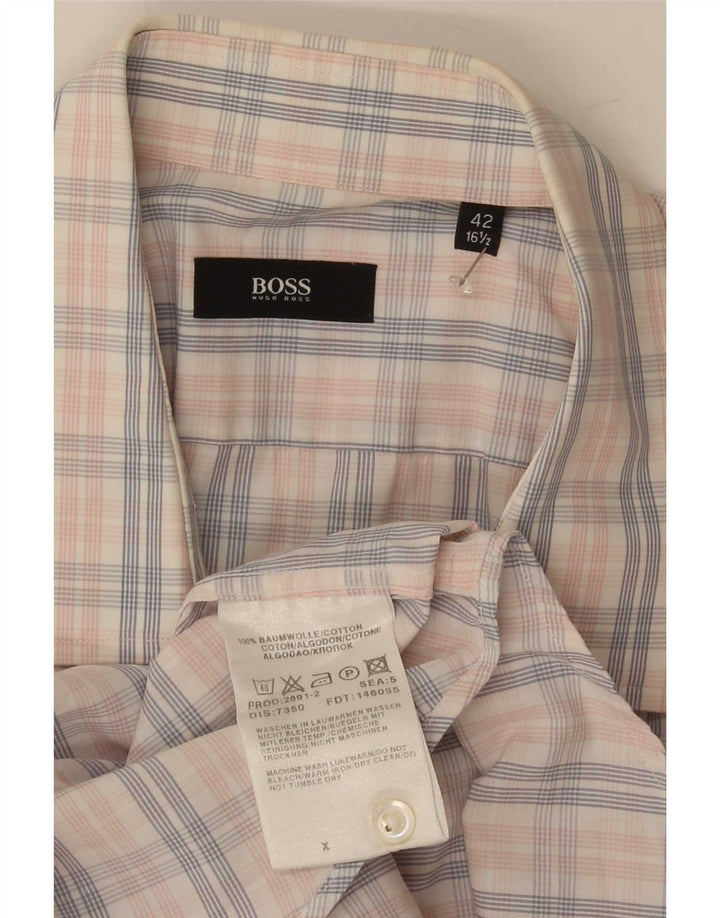 Hugo Boss muška košulja kratkih rukava veličina 16 1/2 42 veliki šareni karirani