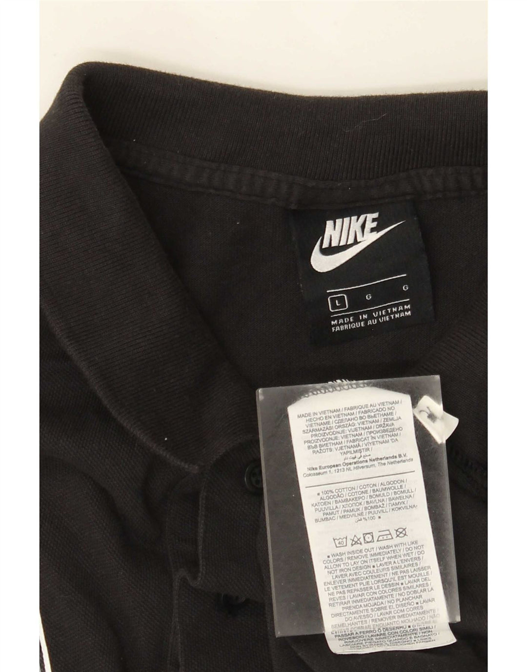 Nike muška polo majica velika crna pamučna