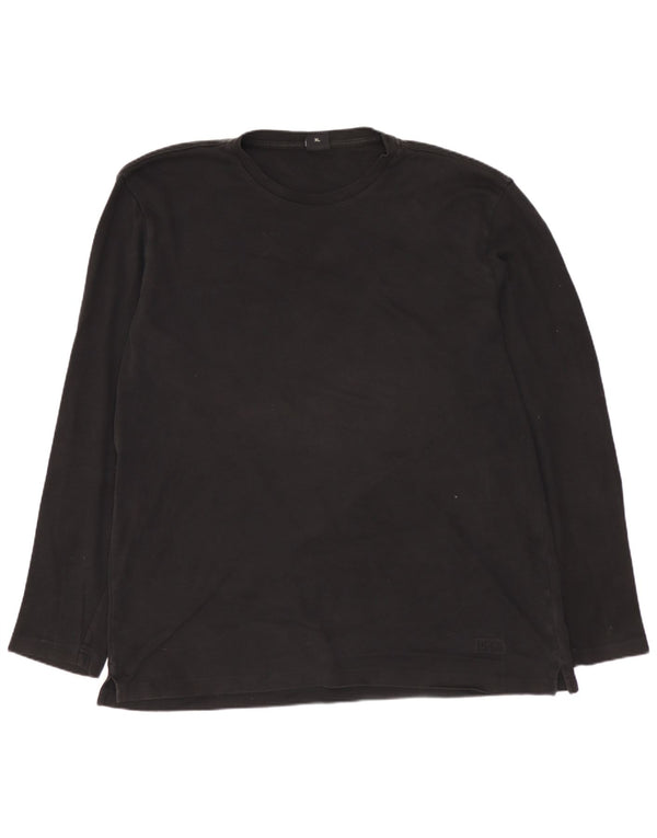 HUGO BOSS Muška majica dugih rukava XL crni pamuk