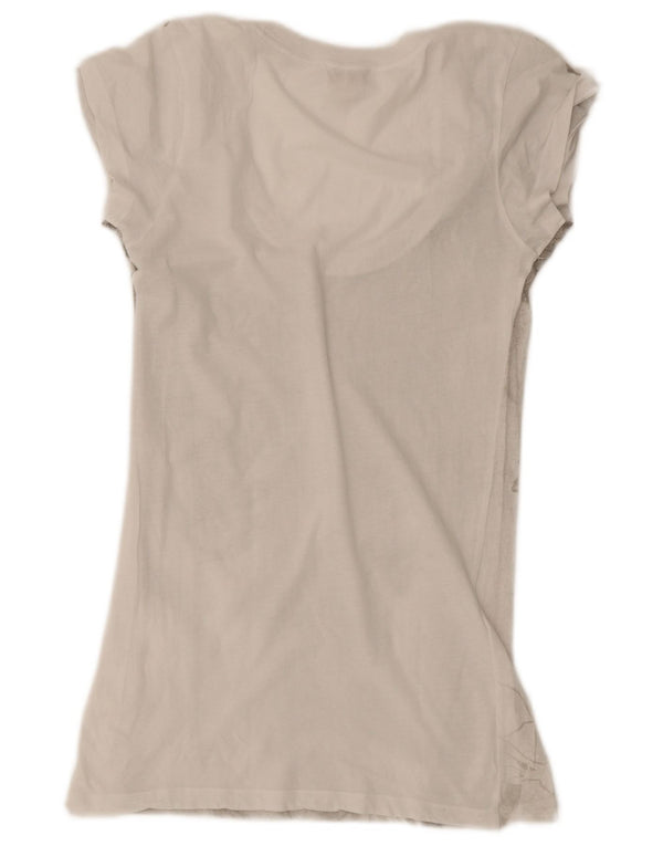 Diesel Ženska majica s grafičkim motivima UK 2 2XS bijela cvjetna