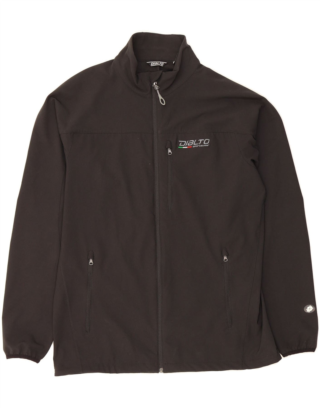 DIALTO Womens Windbreaker Jacket UK 18 XL Black Polyester Vintage Dialto and Second-Hand Dialto from Messina Hembry 