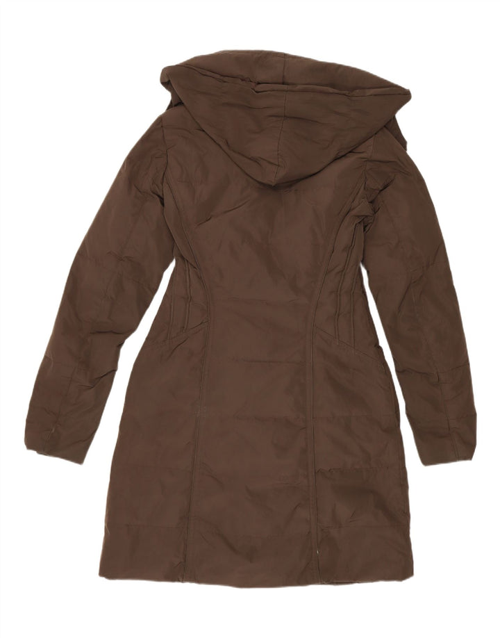 Trussardi ženski podstavljeni kaput s kapuljačom IT 40 Small Brown