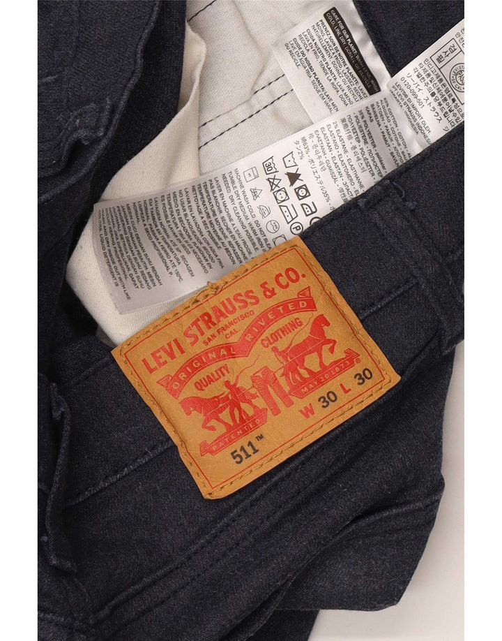 Levi's ženske 511 uske traperice W30 L30 tamnoplavi pamuk