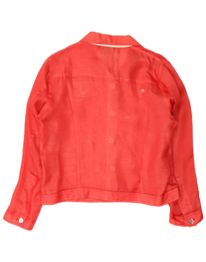 ADRIAN’S CAPRI ženska bomber jakna UK 14 srednje crvene svile