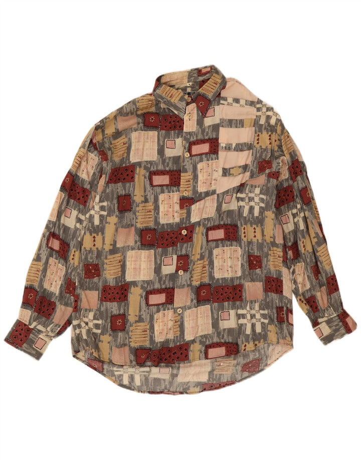 Vintage muška košulja srednje raznobojna patchwork viskoza