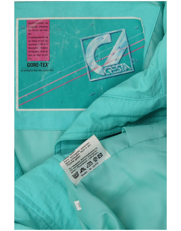 CRESTA Ženska Gore-Tex velika skijaška jakna EU 40 Srednje tirkizni pamuk