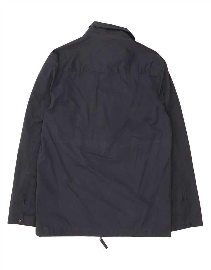 LYLE & SCOTT Mens Utility Jacket UK 38 Medium Navy Blue Polyester Vintage Lyle & Scott and Second-Hand Lyle & Scott from Messina Hembry 