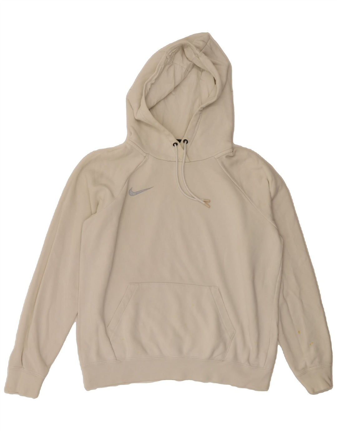 NIKE Womens Hoodie Jumper UK 14 Medium White Cotton Vintage Nike and Second-Hand Nike from Messina Hembry 