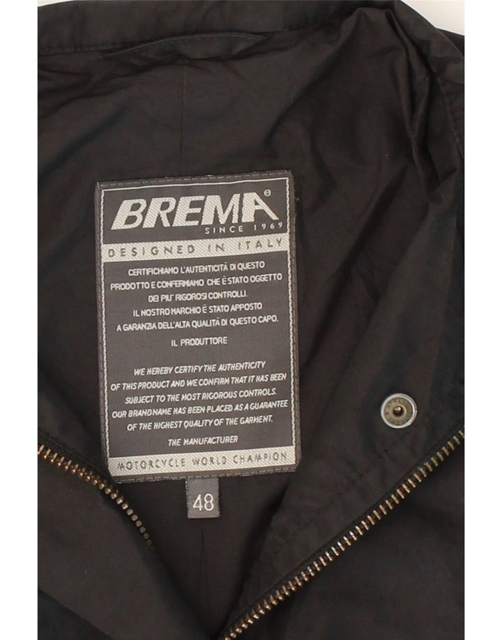 BREMA Womens Graphic Utility Jacket IT 48 XL Black Vintage Brema and Second-Hand Brema from Messina Hembry 