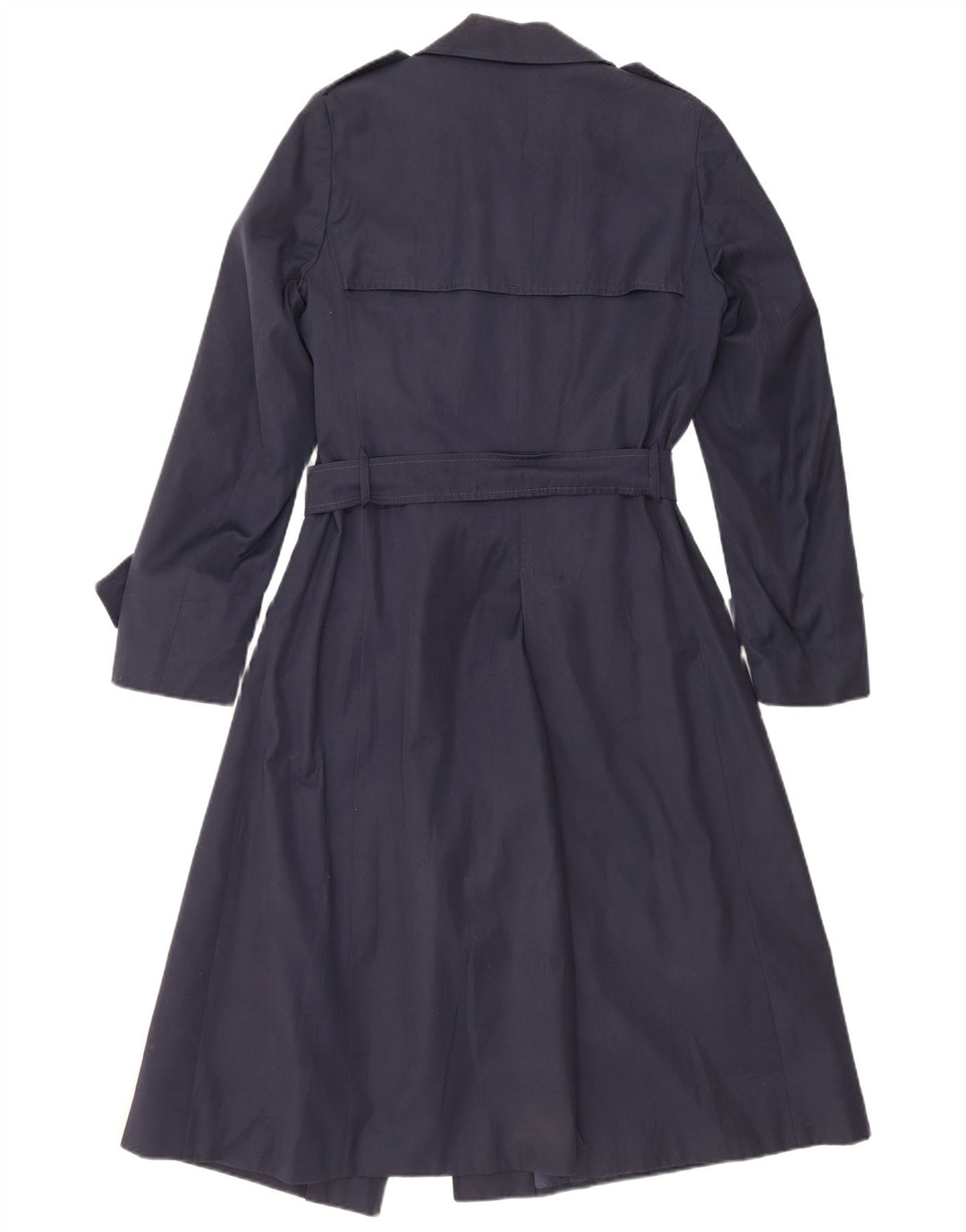 Vintage ženski trenč kaput IT 48 XL tamnoplavi poliamid