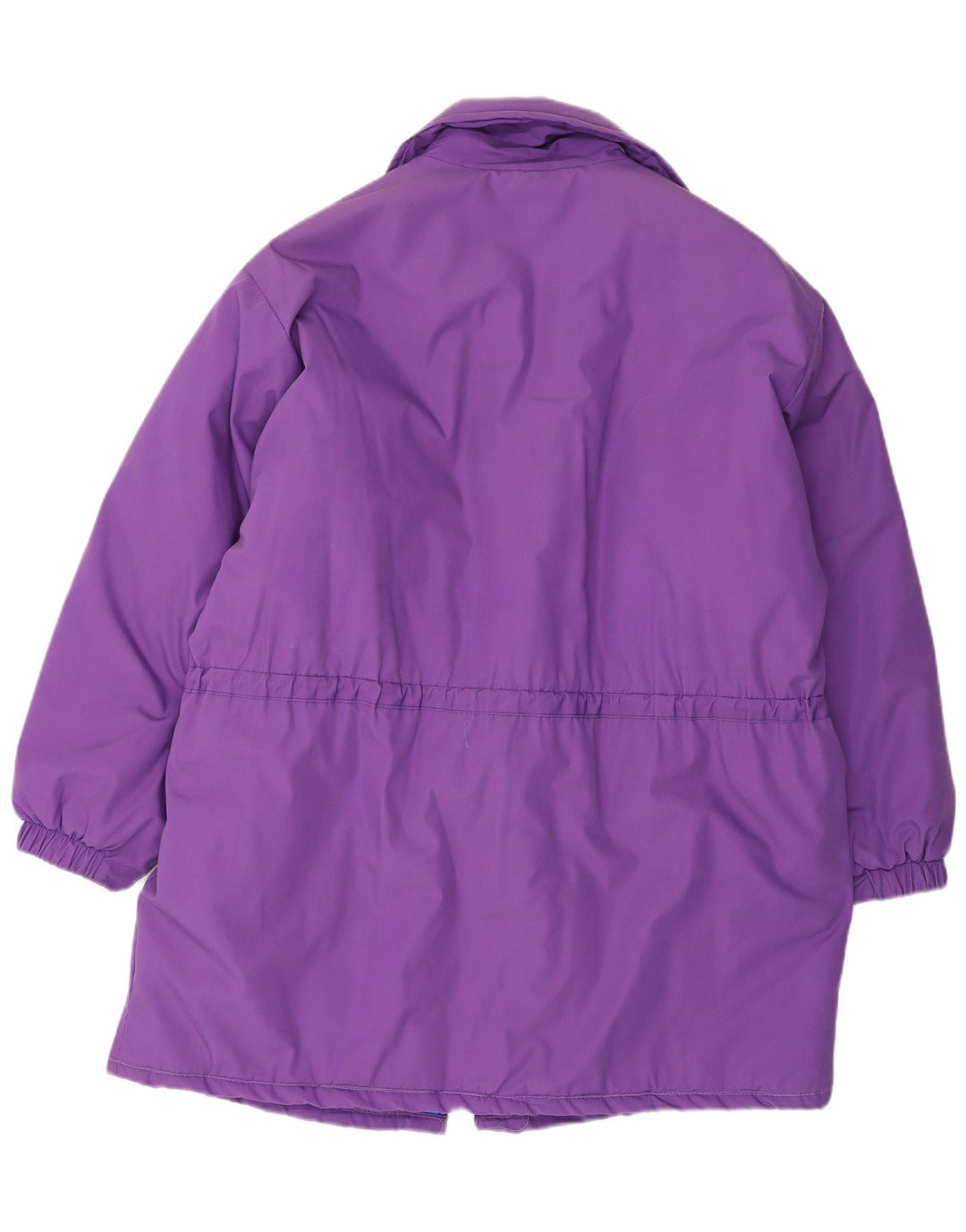 Vintage ženski podstavljeni kaput UK 18 XL ljubičasti poliester