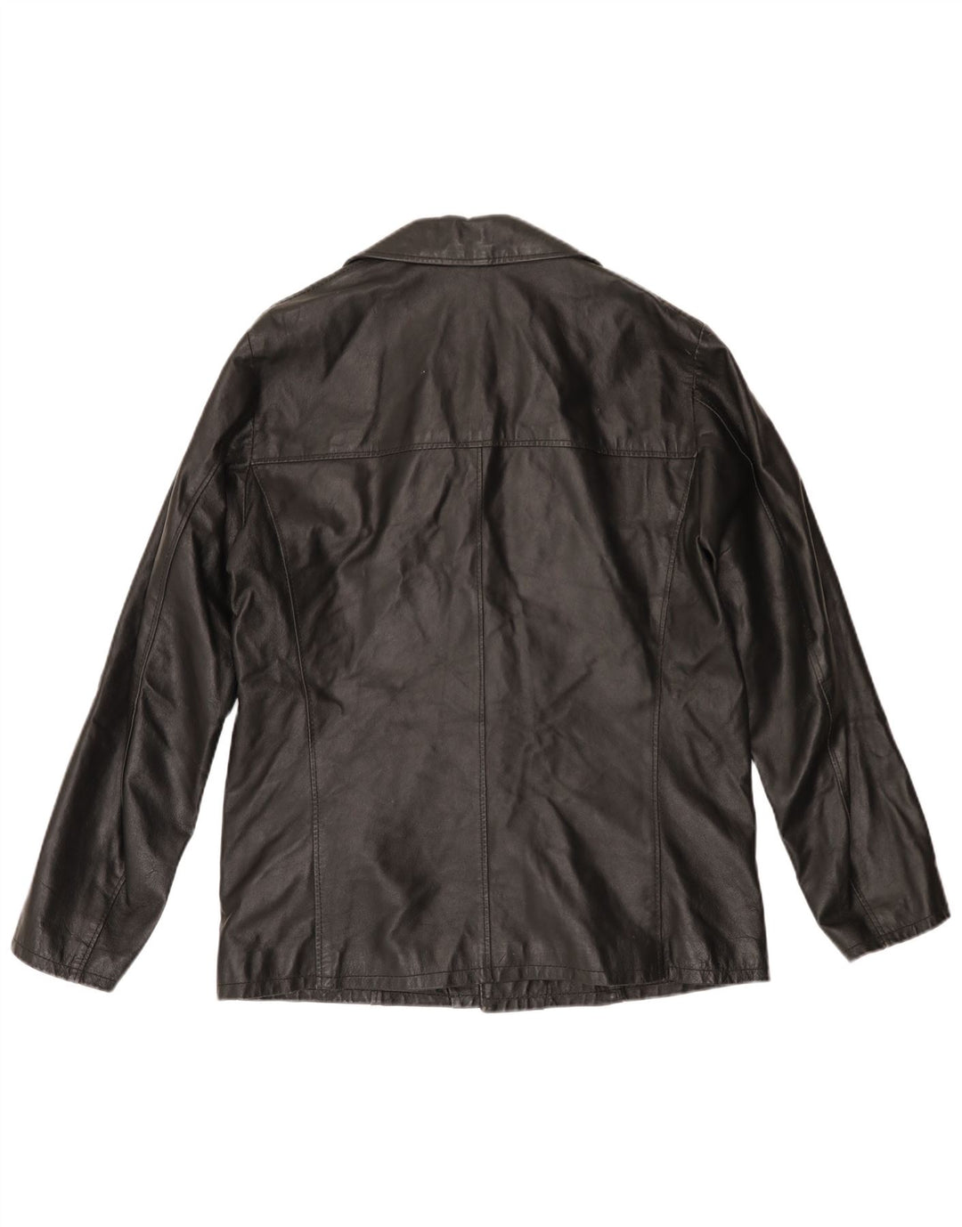 VINTAGE muška kožna jakna UK 40 velika crna koža